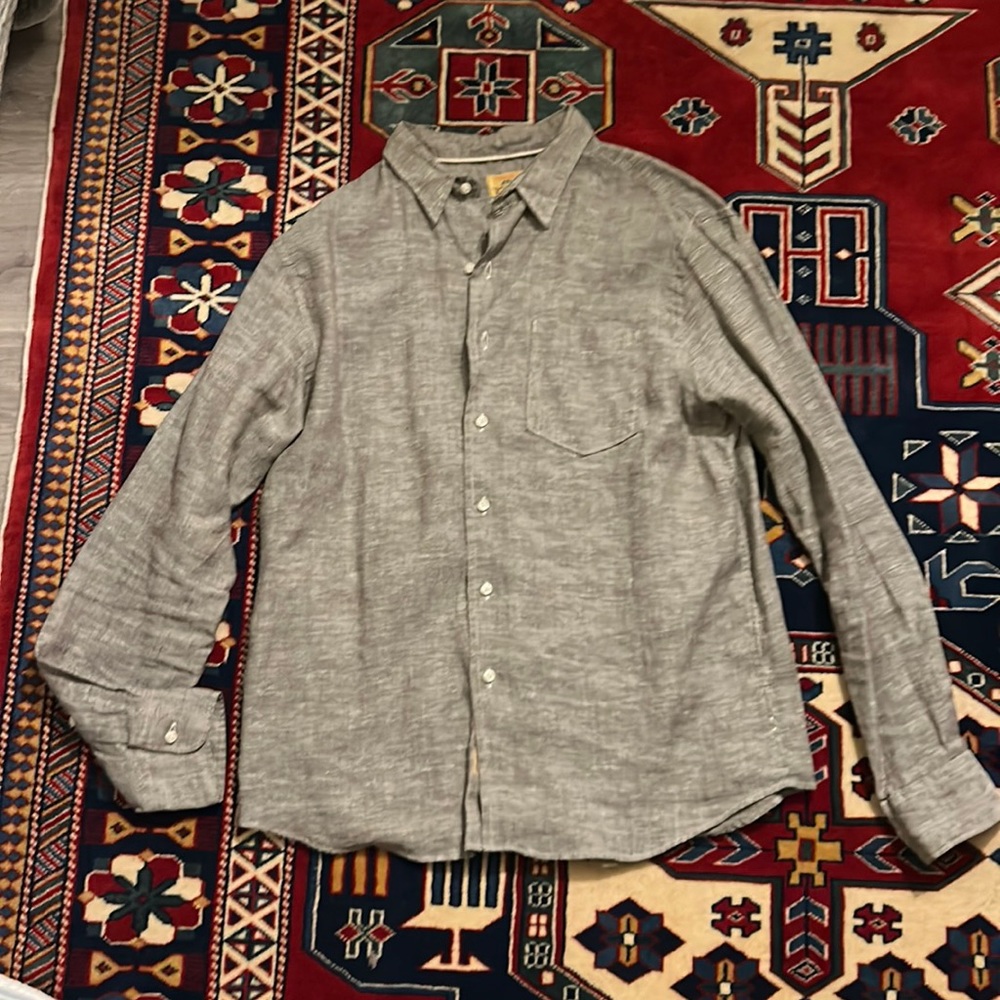 Gray Linen Shirt
